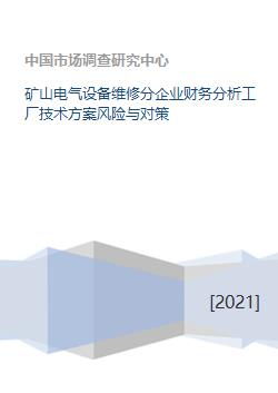 礦山電氣設(shè)備維修分企業(yè)財(cái)務(wù)分析、工廠技術(shù)方案風(fēng)險(xiǎn)與對(duì)策及資本投資咨詢